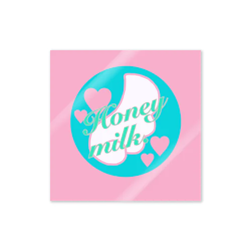 Honey milk. original logo♡ ステッカー