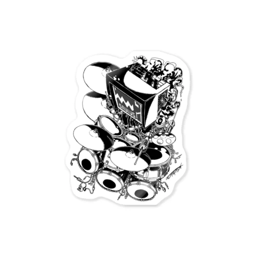 【ROCKOLOID SAULUS】type-DRUMS Sticker