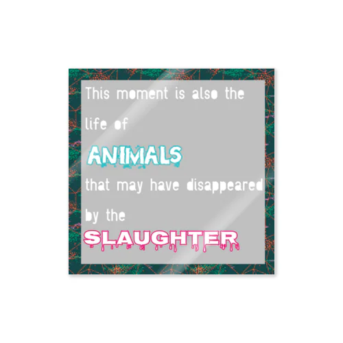 no slaughter(殺処分反対)2 ステッカー