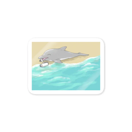 掃除イルカ Sticker