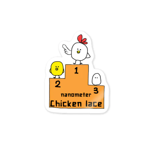 nanometer"Chicken lace"ステッカー Sticker