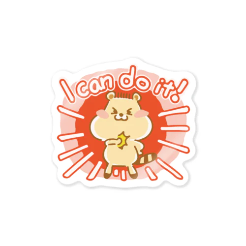 たんポコ「i can do it !」 Sticker