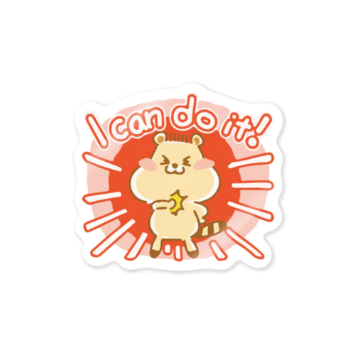 たんポコ「i can do it !」 ステッカー