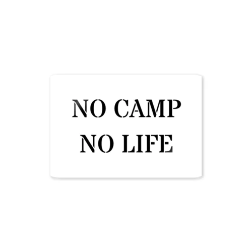 No Camp. No Life Sticker