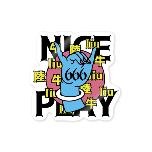 NICE PLAY【666】 Sticker