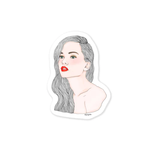 girl-1 Sticker