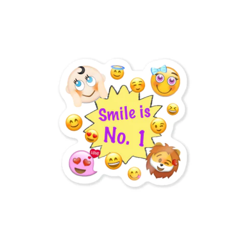 Smile is No.1 Sticker