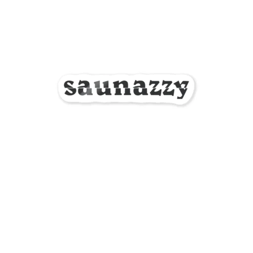 【saunazzy】スラッシュロゴTシャツ Sticker