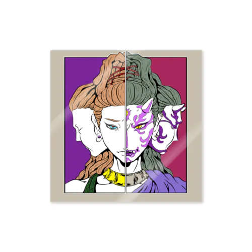 阿修羅・正邪 Sticker