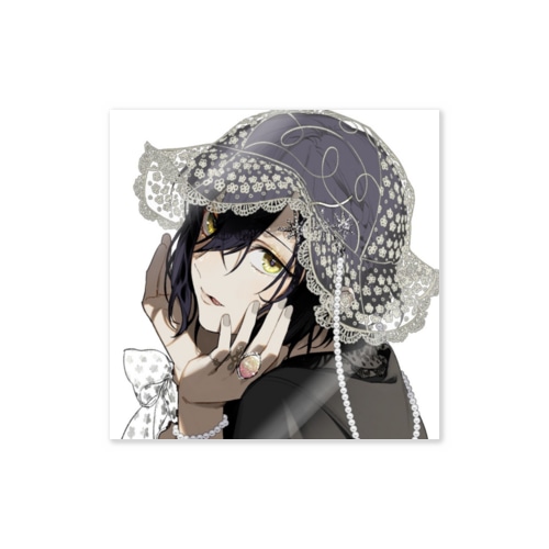 Luna-レースハット Sticker