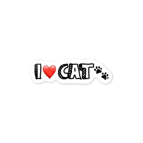 I❤️CAT Sticker