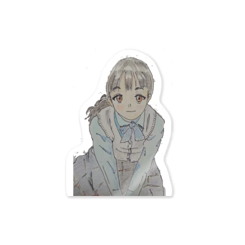 上目遣い女の子 Sticker