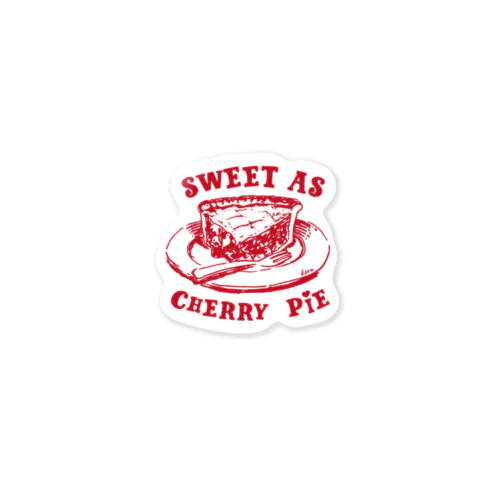 Cherry pie ステッカー