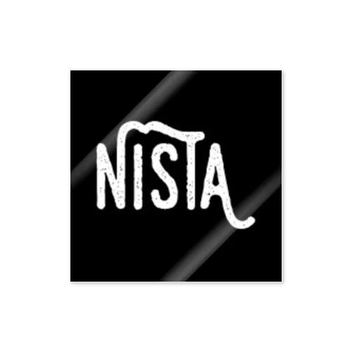 NISTA square box logo ステッカー