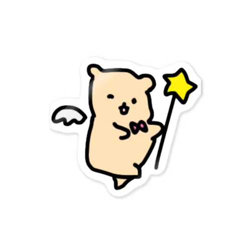 くまの赤ちゃん天使 Sticker