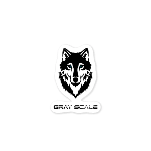 GRAY SCALE ロゴ Sticker