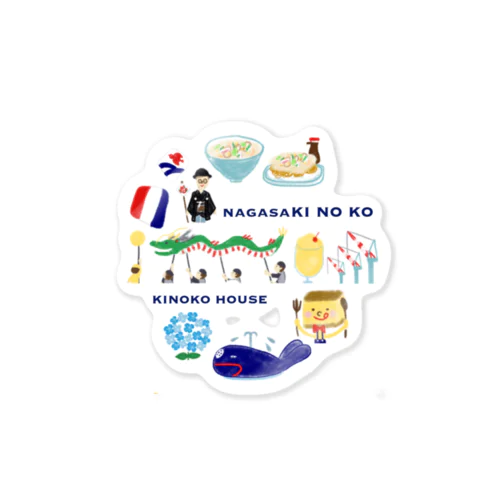nagasaKI NO KO(circle) Sticker