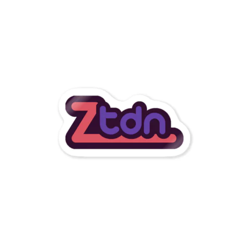 Simple Ztdn Logo Sticker