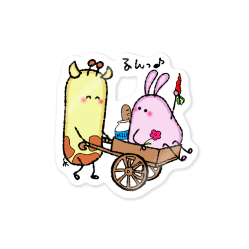 *ぽちゃまるなふたり* Sticker