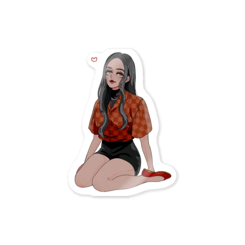 三白眼ちゃん Sticker