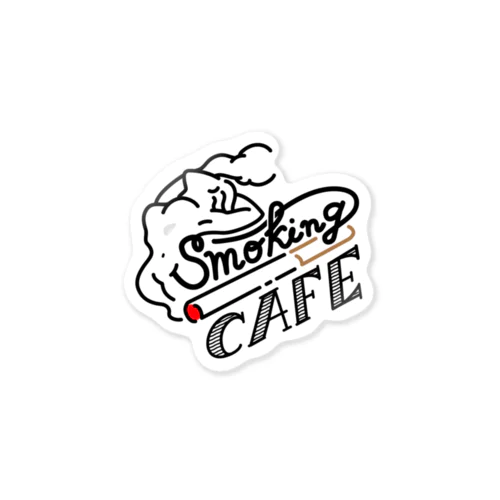 smokingCAFE　goods ステッカー