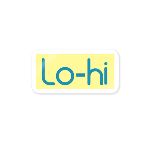 Lo-hi Sticker