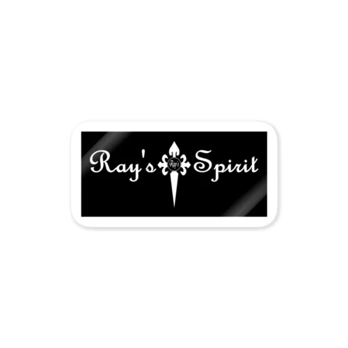 Ray's Spirit Logo ⑤（WHITE） ステッカー