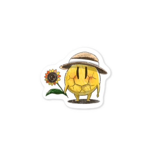 ハンドボールに寄り添うボール　ひまわり Sticker