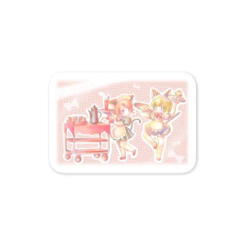 ねこのめいどさん Sticker