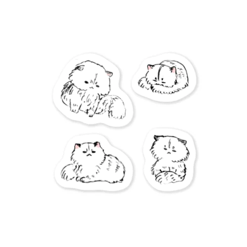 ぽつんとにょこ Sticker