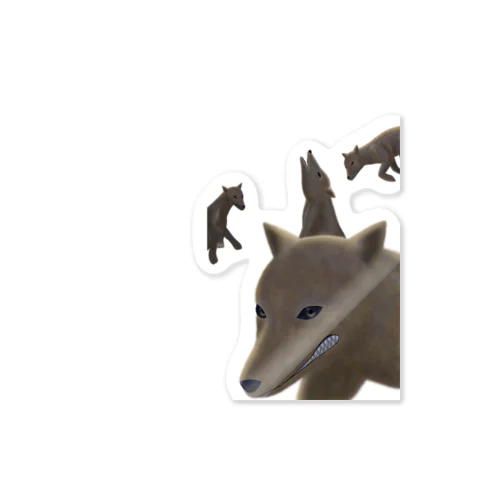 ニホンオオカミ Sticker