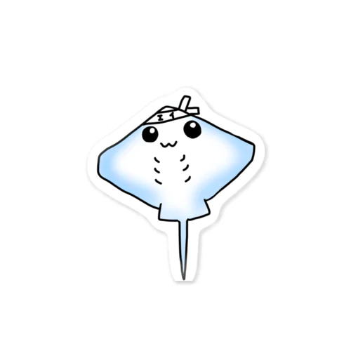 はちまきエイ Sticker