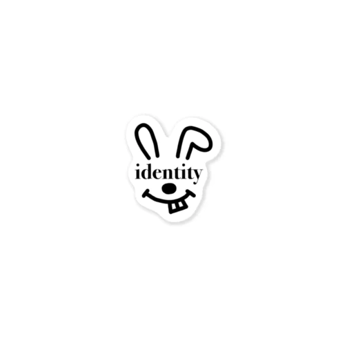 identity(ウサギ) ステッカー