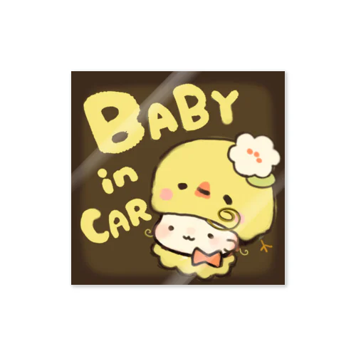 BABYinCAR(ひよこ) Sticker