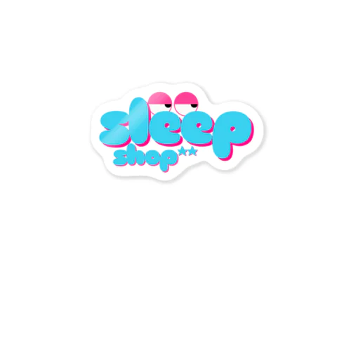 sleep shop Sticker