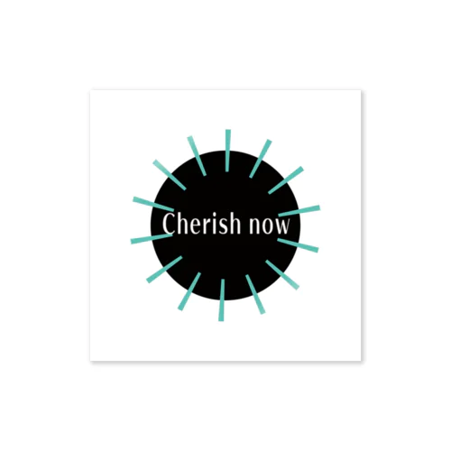 Cherish now ステッカー