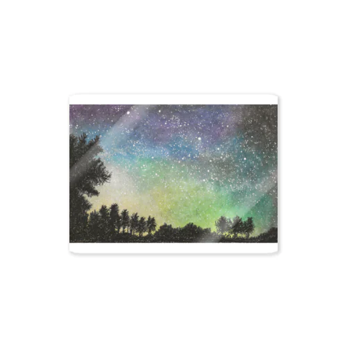 クレヨン画～星空～ Sticker