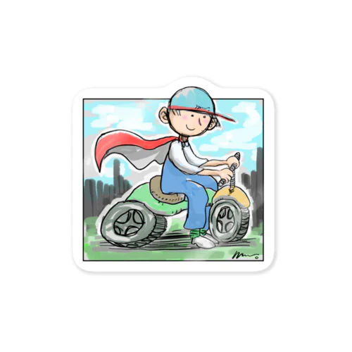 自転車ボーイ Sticker