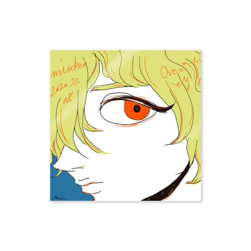 Orange eye. ステッカー