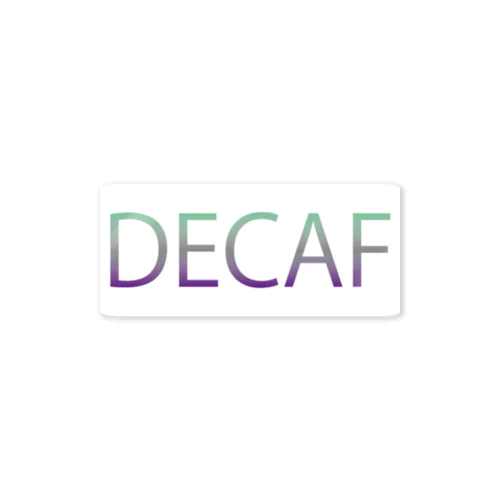 DECAF　グラデーション ステッカー