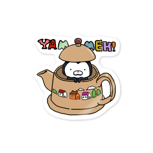 ムーネフ in teapot Sticker