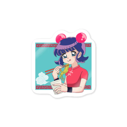 eat カップラーメン ﾀﾞﾖﾝ Sticker