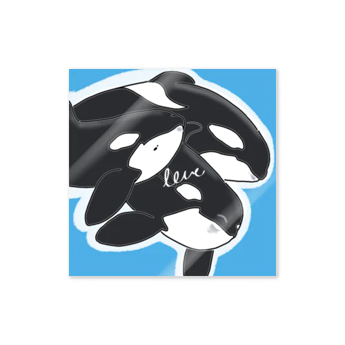 Love Orca Sticker