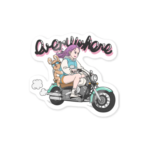 【girl】biker2 ステッカー