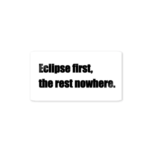 Eclipse first, the rest nowhere. 스티커