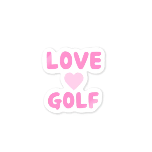 LOVE GOLF Sticker