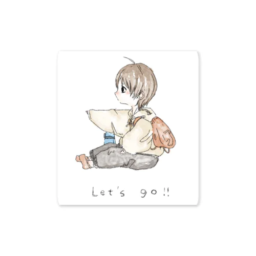 LET's go ステッカー