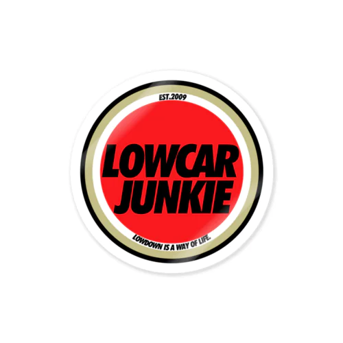 #LOWCARJUNKIE OG "Lucky🎯" Classic Logo Sticker ステッカー