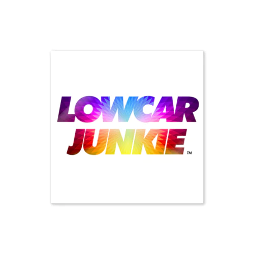 #LOWCARJUNKIE Rainbow Sticker🌈 ステッカー
