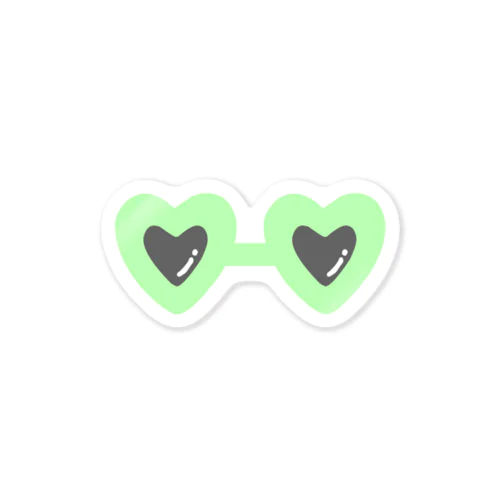 green×sunglasses Sticker